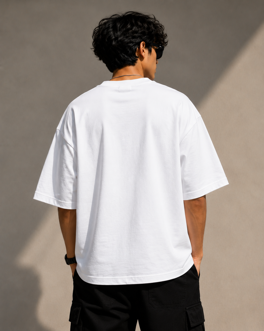 God's plan Oversize White T-Shirt for Unisex