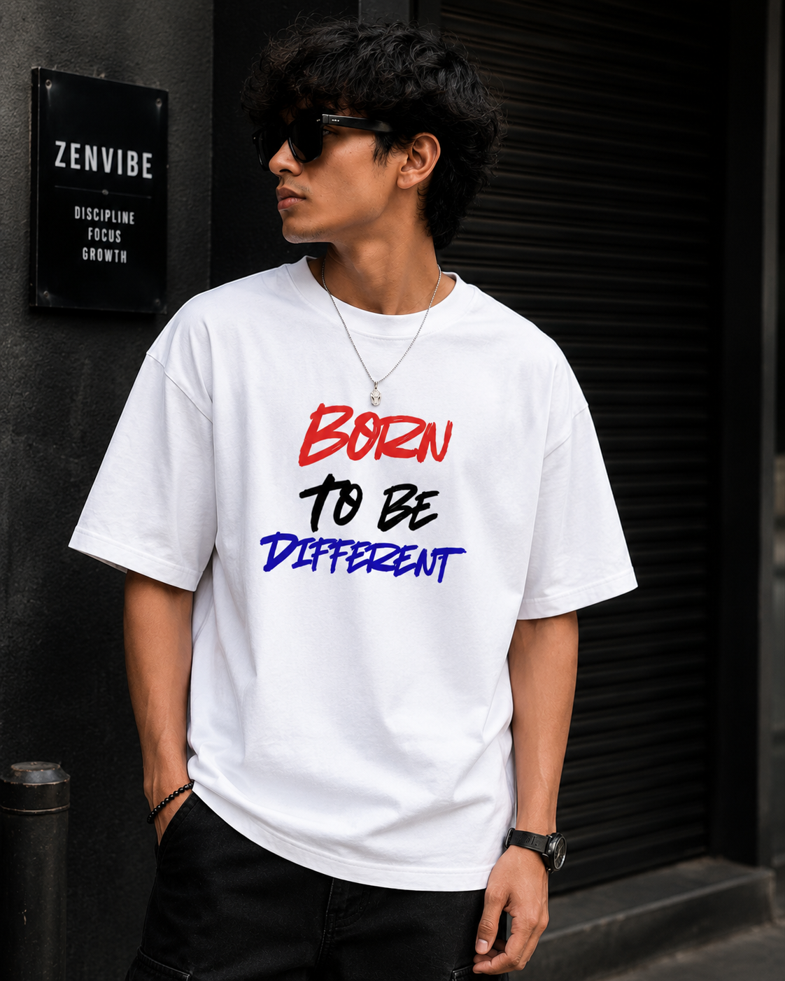 Born to be Different Unisex Oversized Standard T-Shirt |Zenvibe